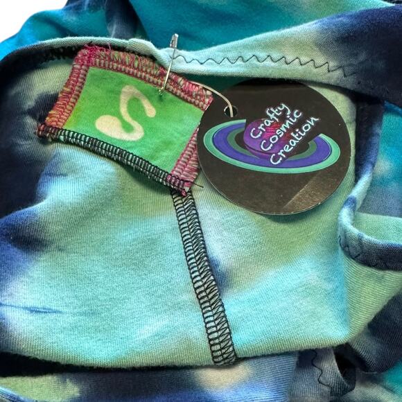 Womens Dress Size Small Tie Dye Handcrafted Hippie Artisan Sewn Festival Concert - Picture 5 of 6